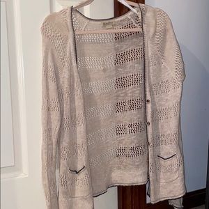Lucky brand cream colored cardigan!